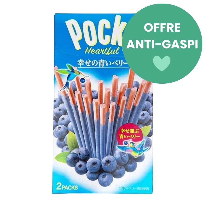 Pocky Stick en Coeur à la Myrtille