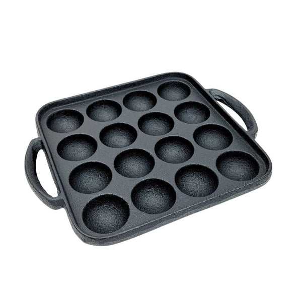 Plaque de cuisson Takoyaki, 33 x 17 x 3 cm, anti-adhésive, plaque