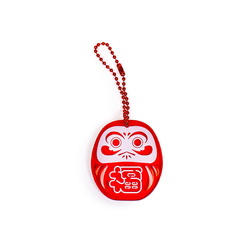 Porte-Clé Daruma Rouge Fluo