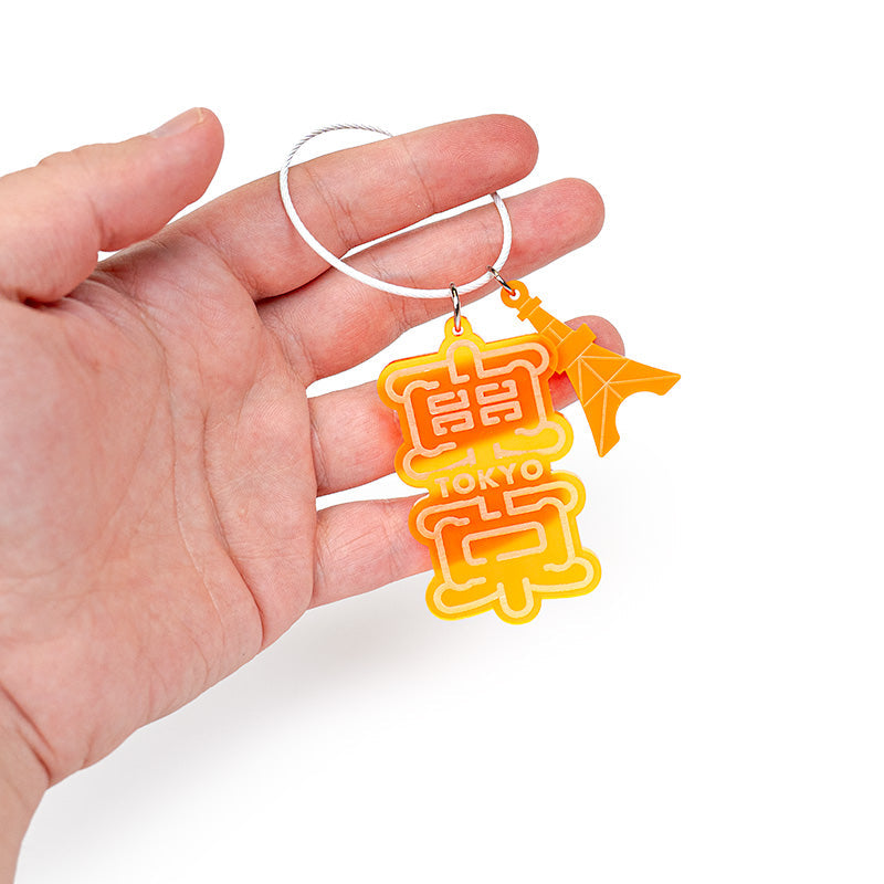 Porte-Clé Tokyo Néon Orange