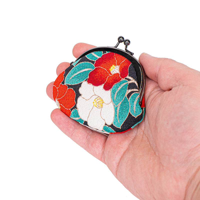 Porte-Monnaie Japonais Gamaguchi Camellia