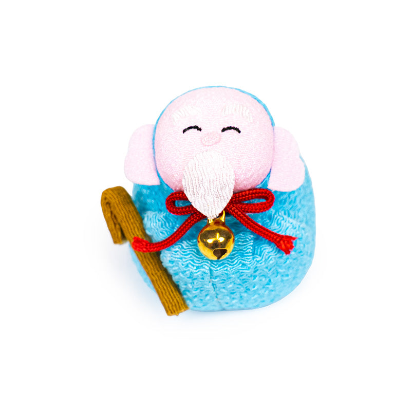 Poupée Odetama Japonaise Chirimen Fukurokuju