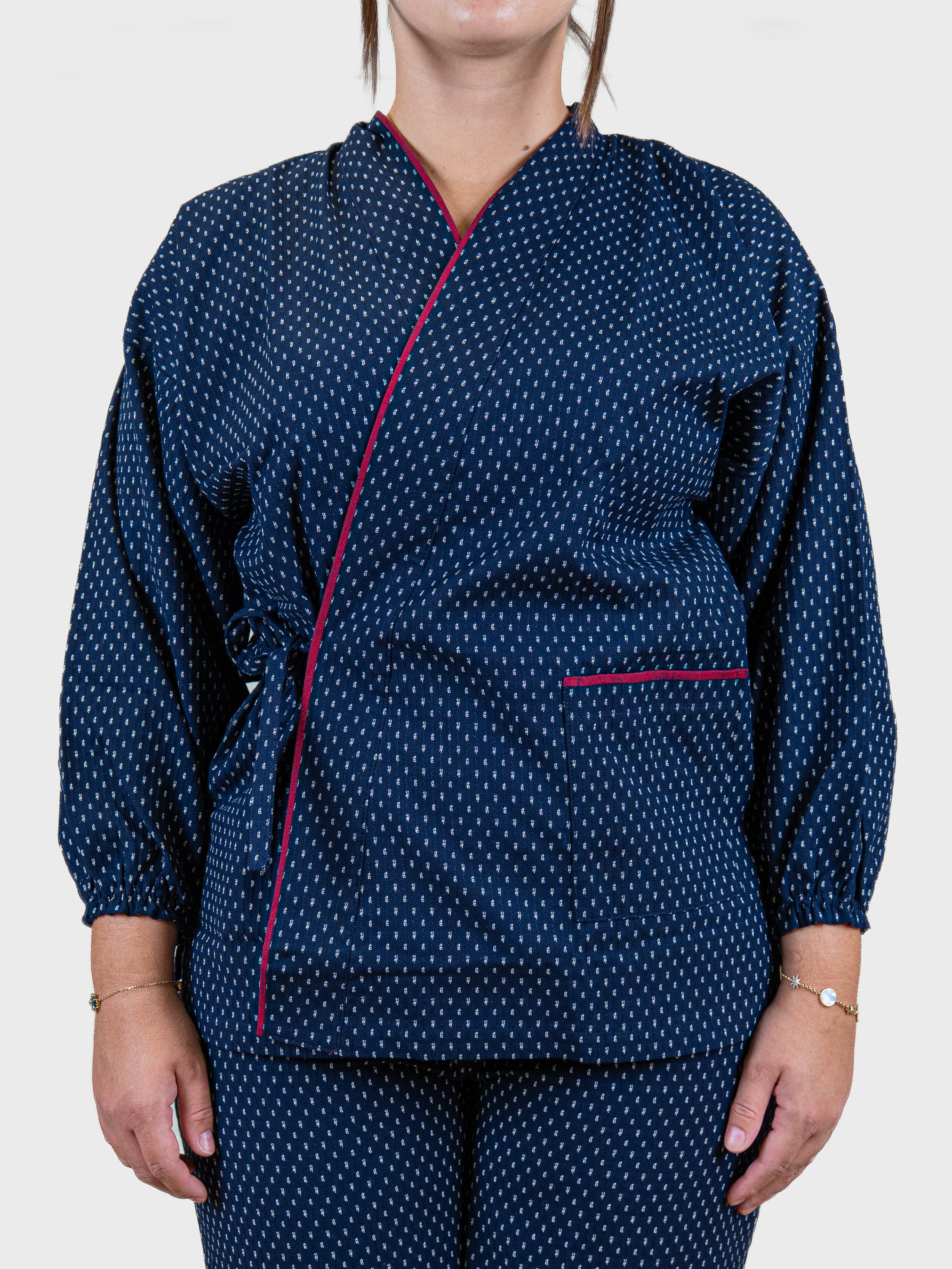 Pyjama Japonais Femme Samue Motif Arare