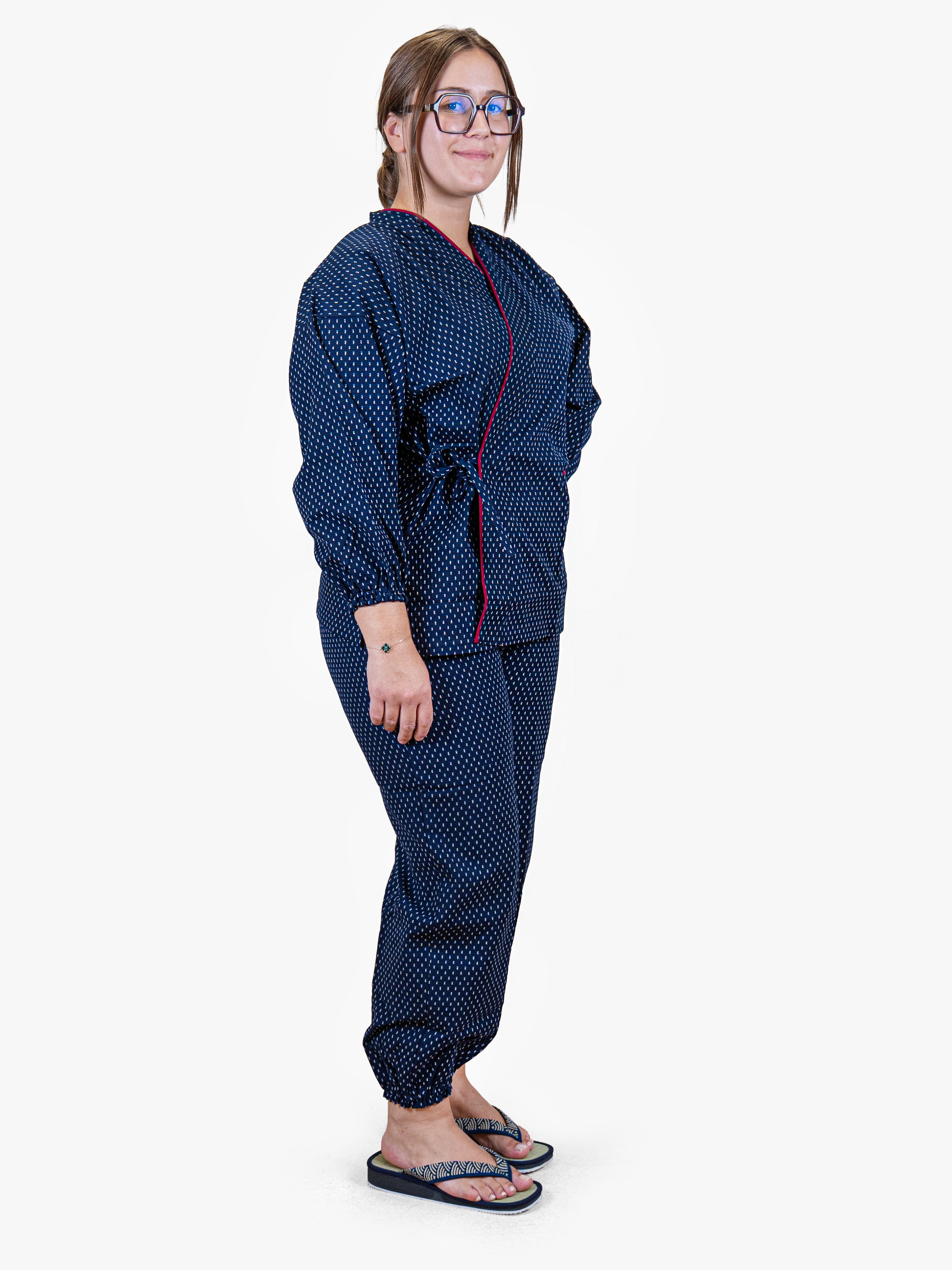 Pyjama Japonais Femme Samue Motif Arare M