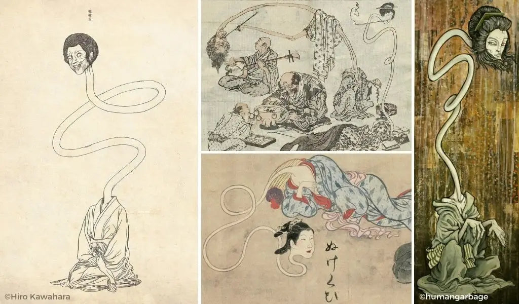 rokurokubi, femme japonaise au long cou