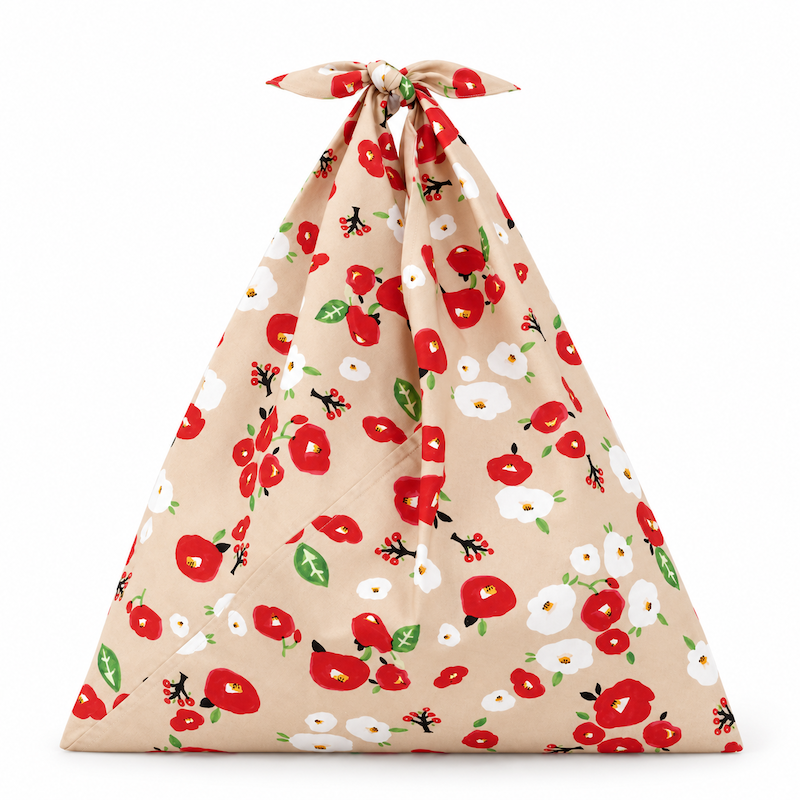 Sac Japonais Furoshiki Camélia