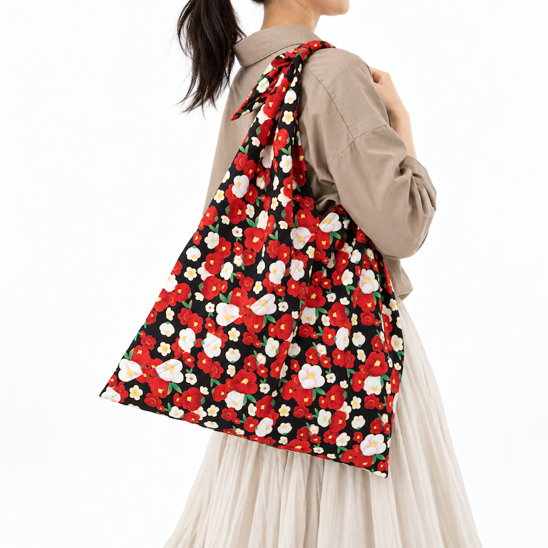 Sac Japonais Furoshiki Tsubaki