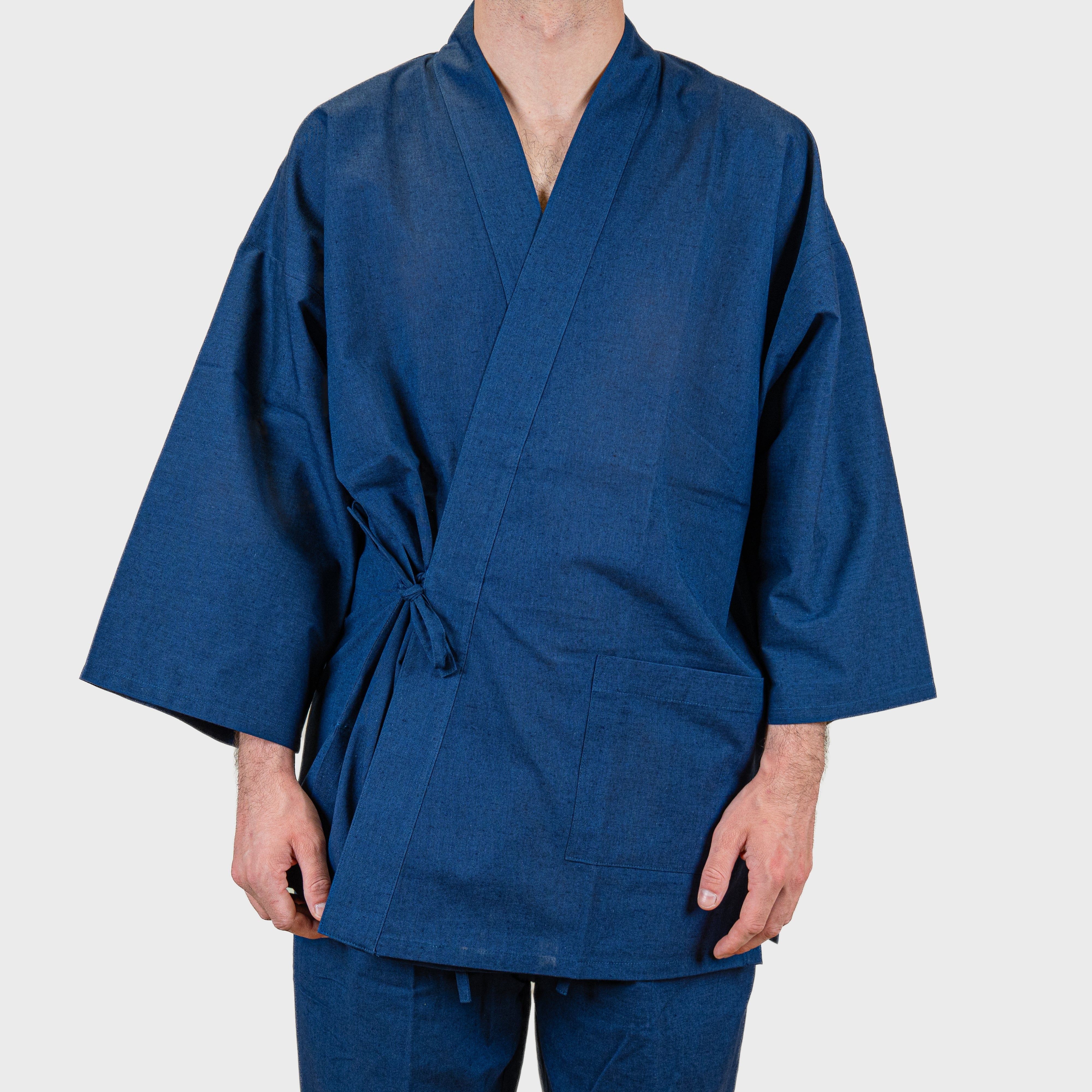 Samue Japonais Homme Bleu Marine Mi-Saison