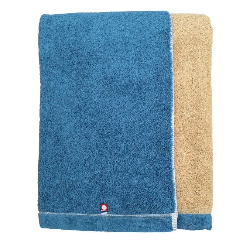 Serviette de Bain Imabari Bicolore Bleue