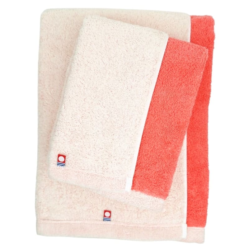 Serviette de Bain Imabari Bicolore Rose