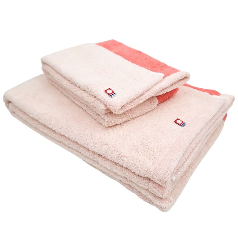 Serviette de Bain Imabari Bicolore Rose