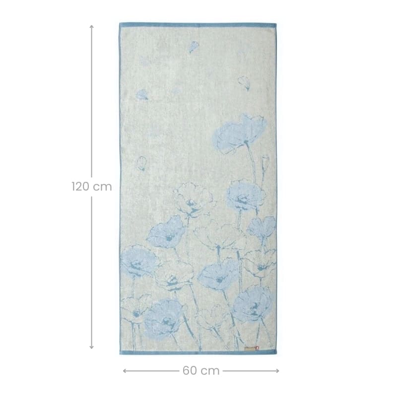 Serviette de Bain Japonaise Coquelicot