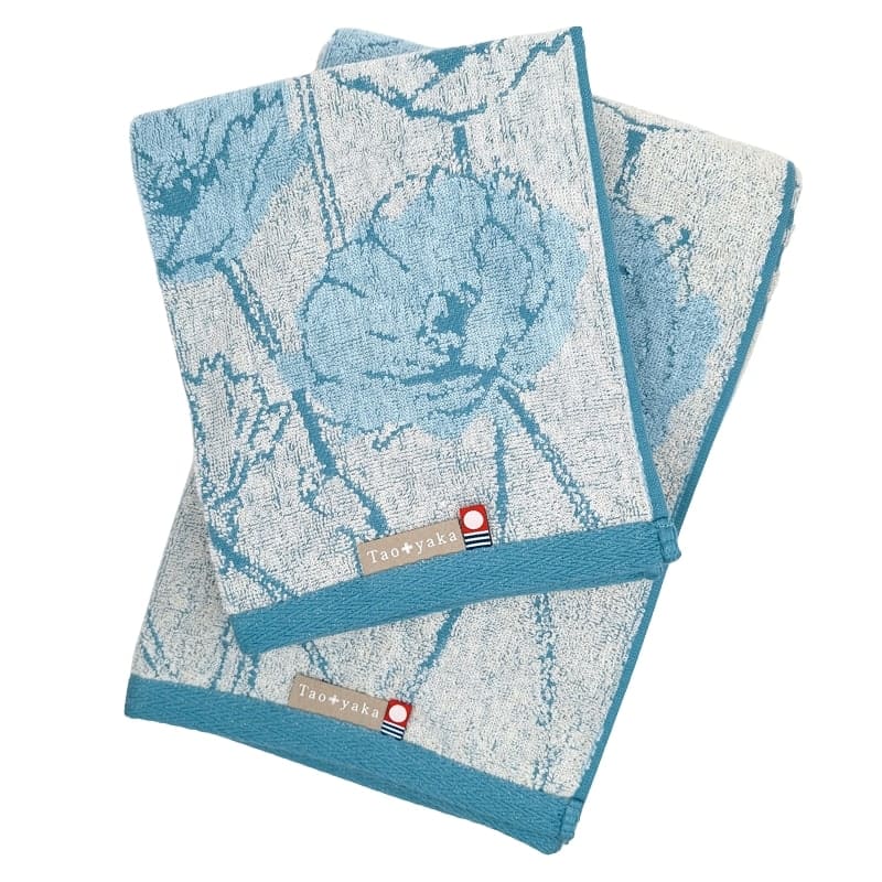 Serviette de Bain Japonaise Coquelicot