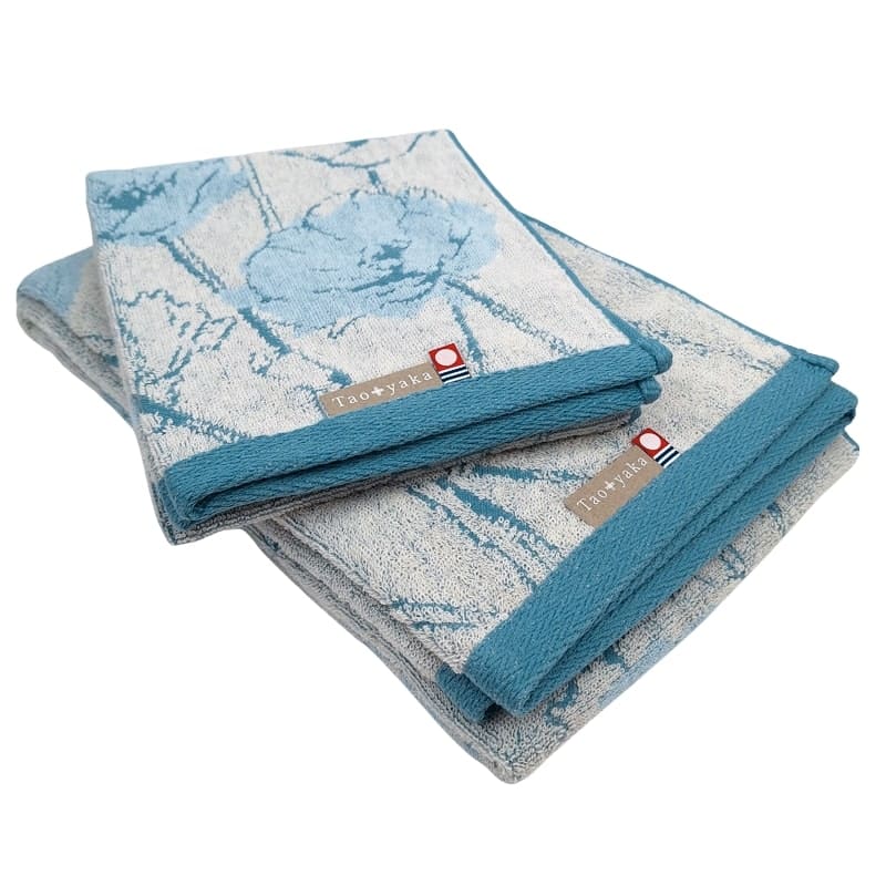 Serviette de Bain Japonaise Coquelicot