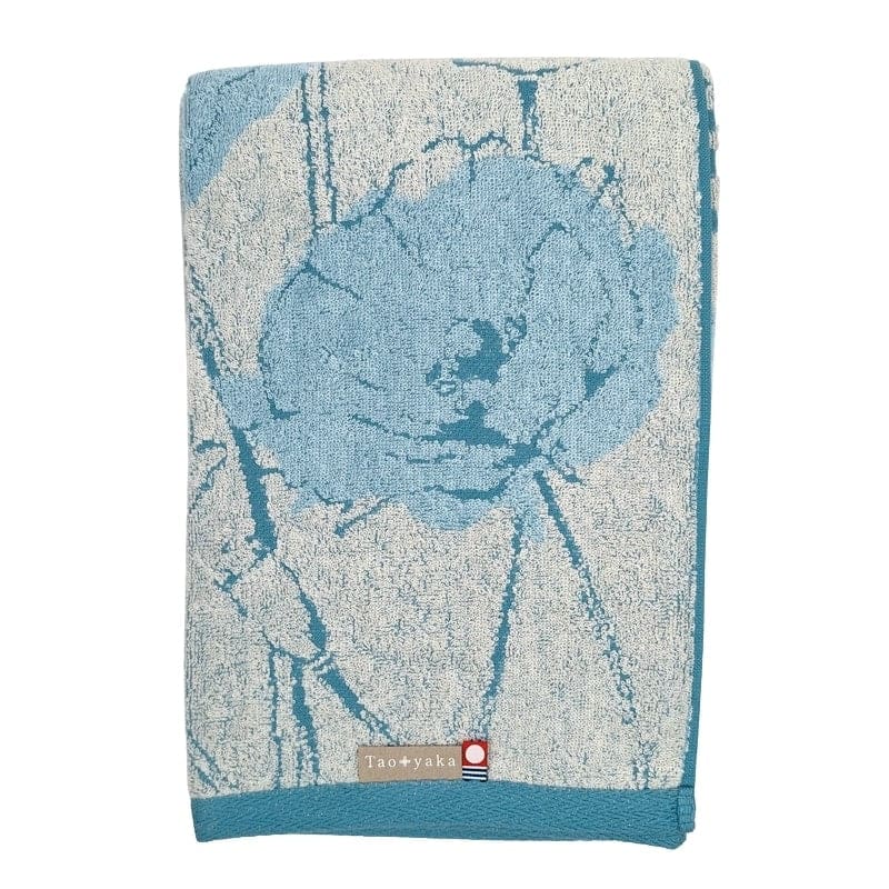 Serviette de Bain Japonaise Coquelicot