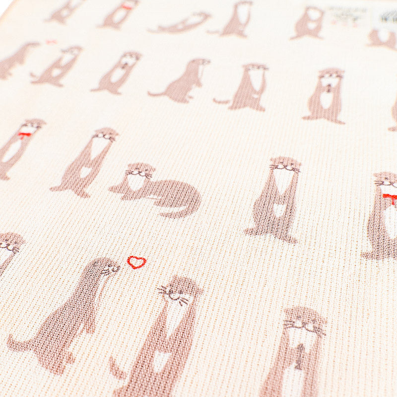 Serviette Japonaise Loutres