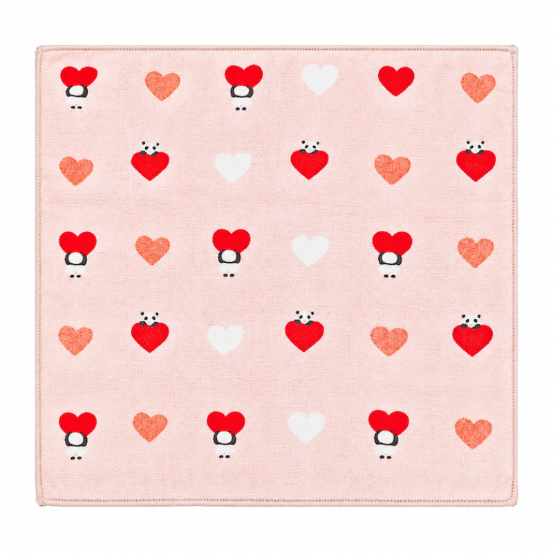 Serviette Japonaise Panda Coton Recyclé