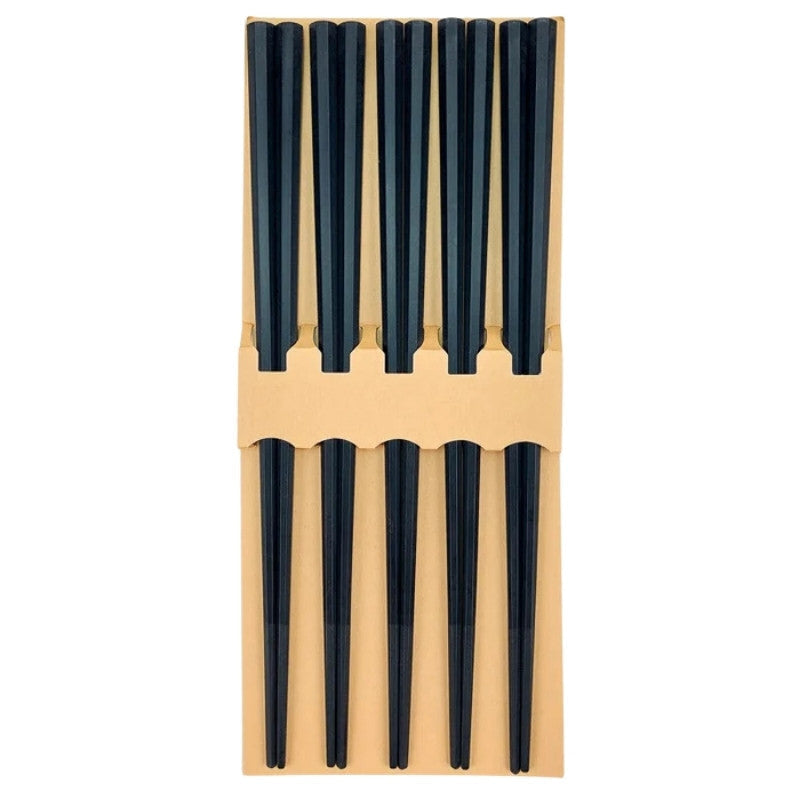 Set 5 Paires de Baguettes Noires