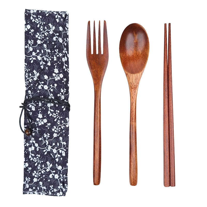Set Couverts Japonais Bois