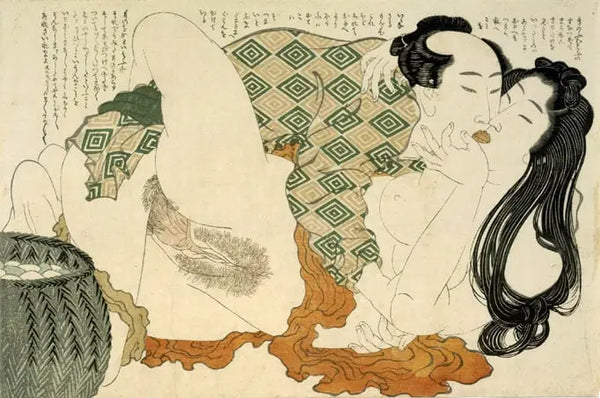 estampe shunga de Hokusai