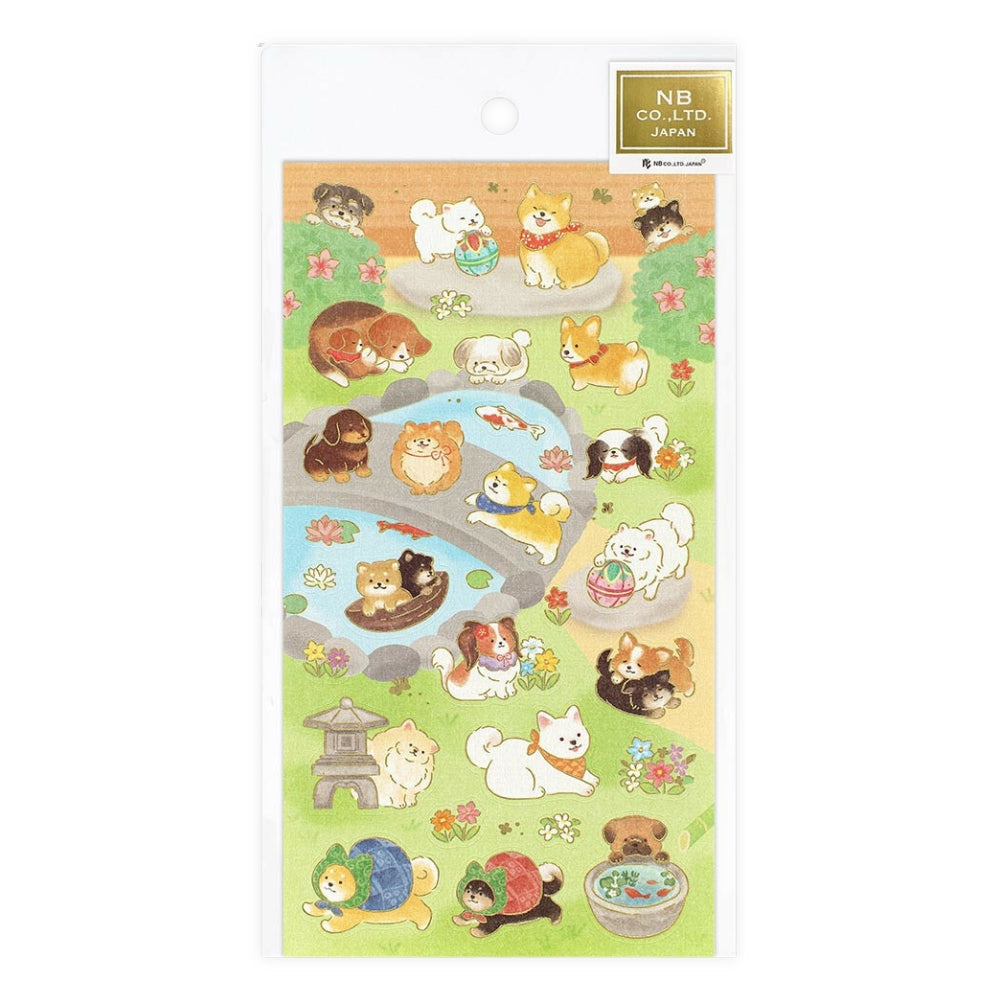Stickers Chiens et Jardin Japonais