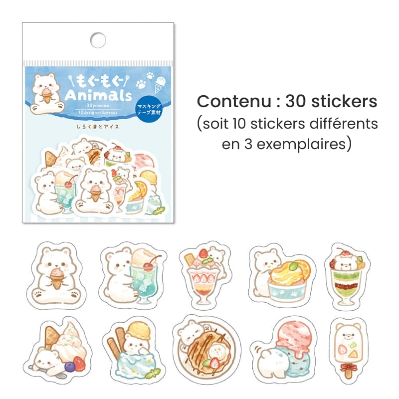 Stickers Flake Kawaii Ours