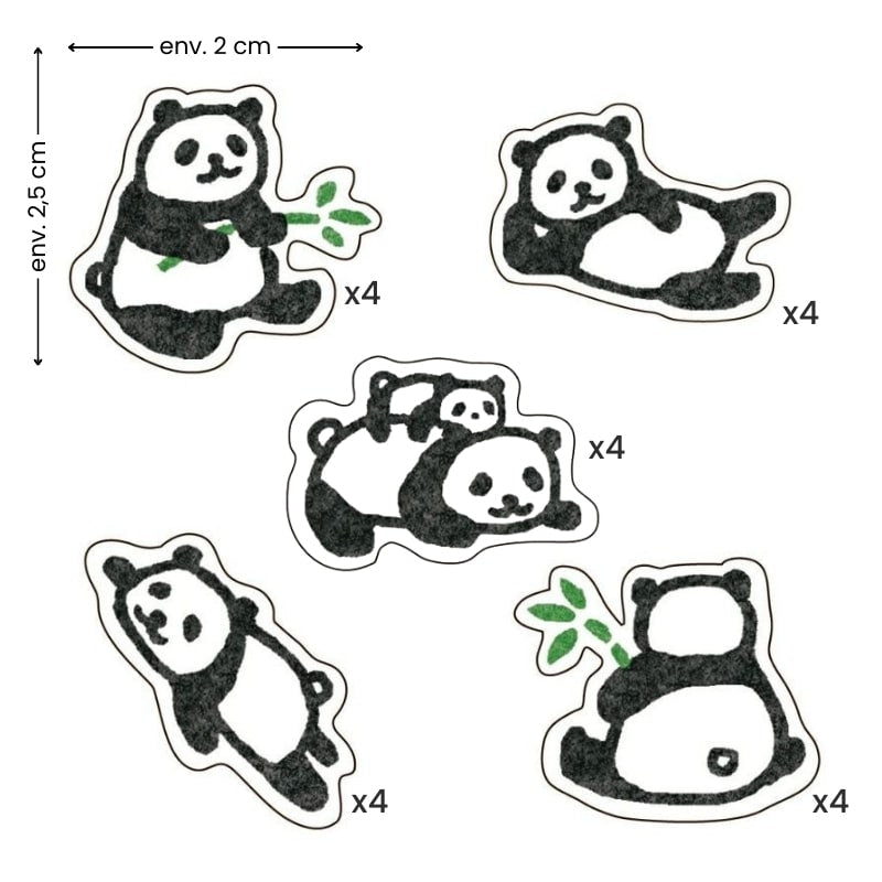 Stickers Japonais Panda