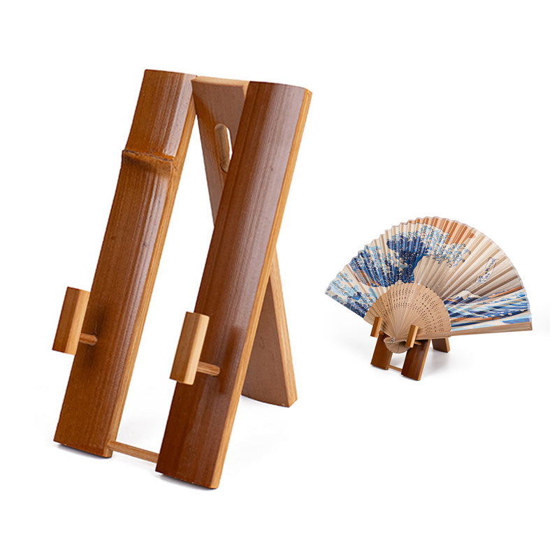 Support Éventail Japonais Pliant en Bambou