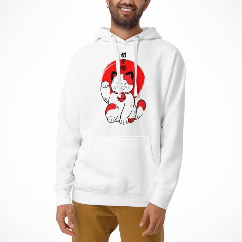 Sweat Chat Japonais Porte-Bonheur