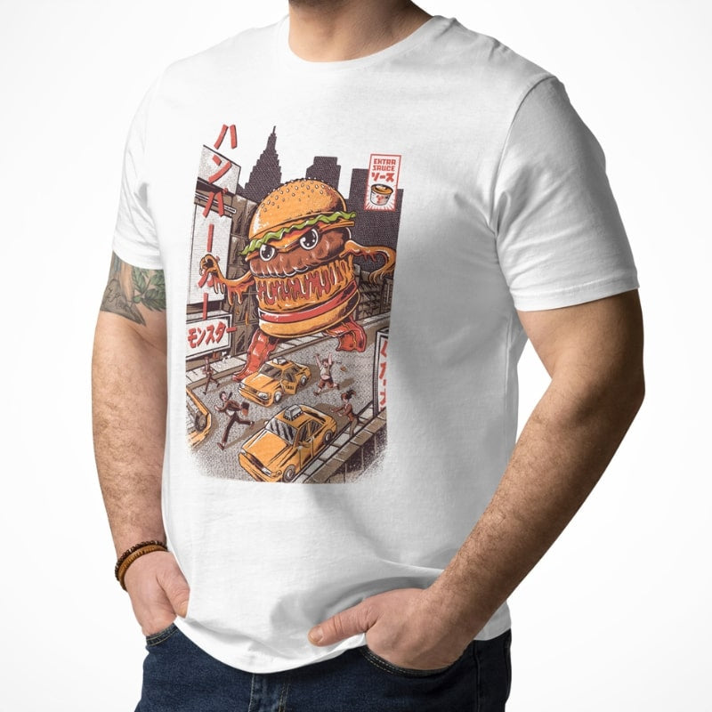 T-shirt Japonais Burgerzilla