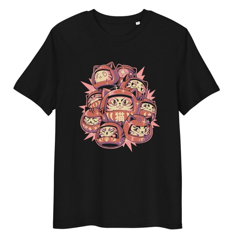 T-shirt Japonais Daruma Cat - S