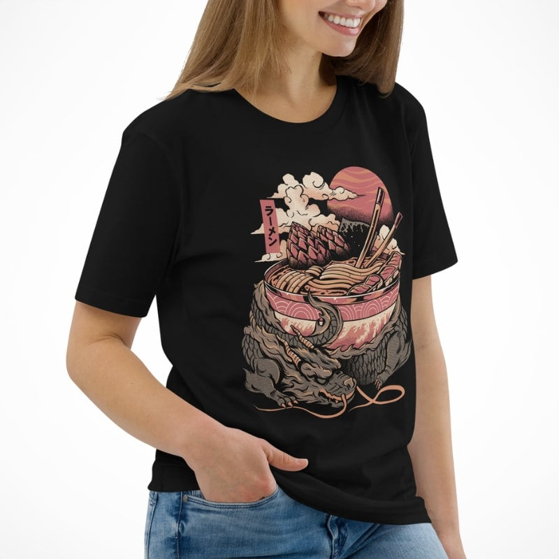 T-shirt Japonais Dragon Ramen