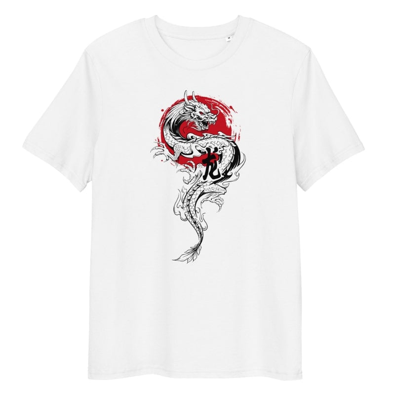 T-shirt Japonais Dragon & Soleil - S