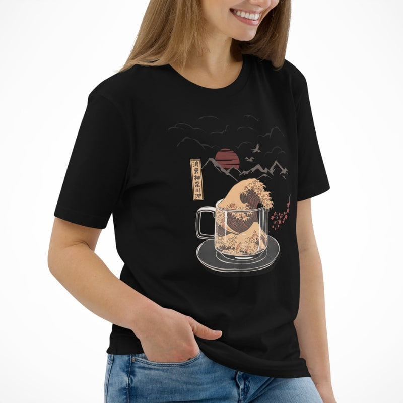 T-shirt Japonais Kanagawa Coffee