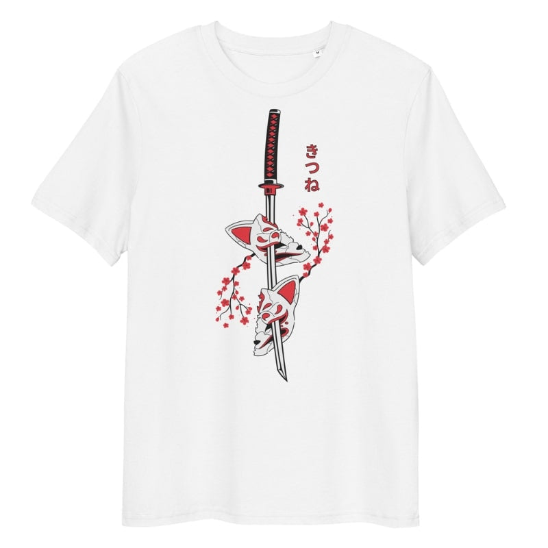 T-shirt Japonais Kitsune Sakura - S