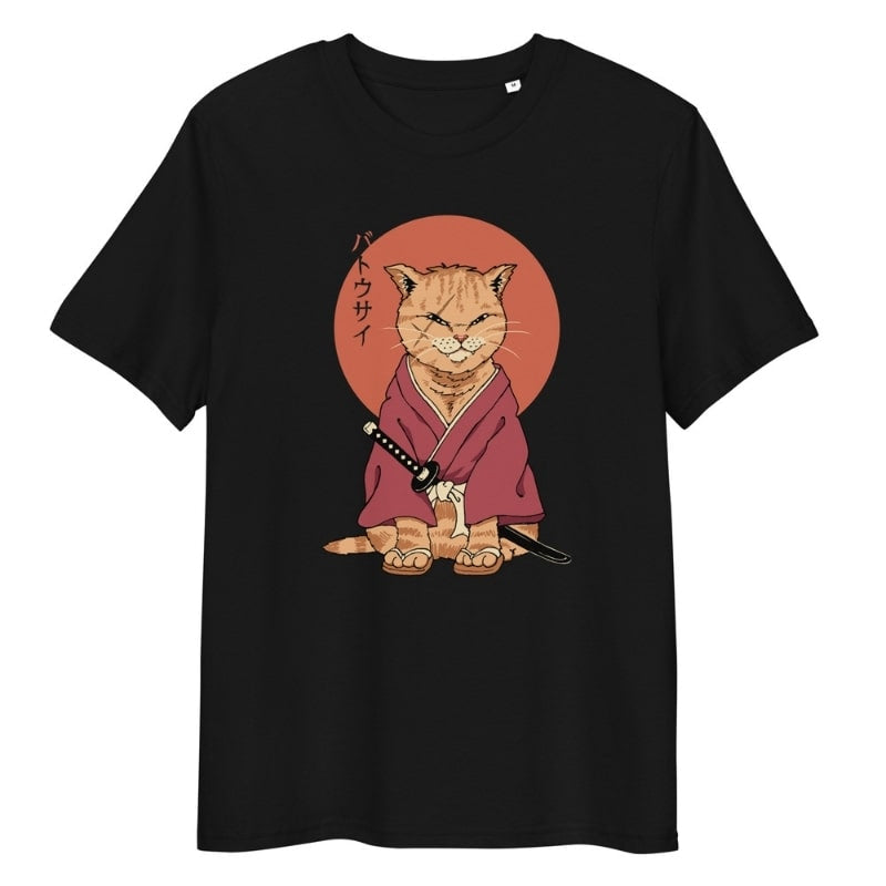 T-shirt Japonais Neko Battôsaï - S / Noir