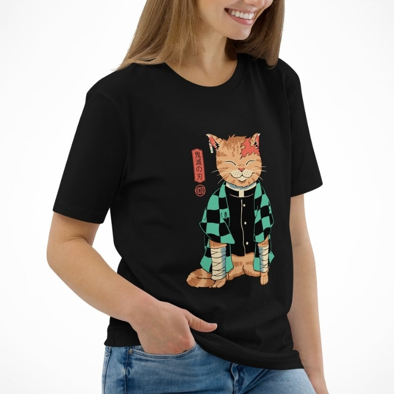 T-shirt Japonais Neko Pourfendeur