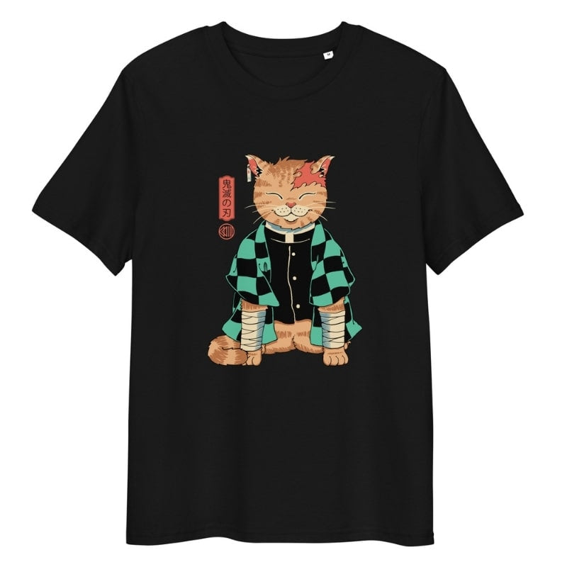 T-shirt Japonais Neko Pourfendeur - S / Noir