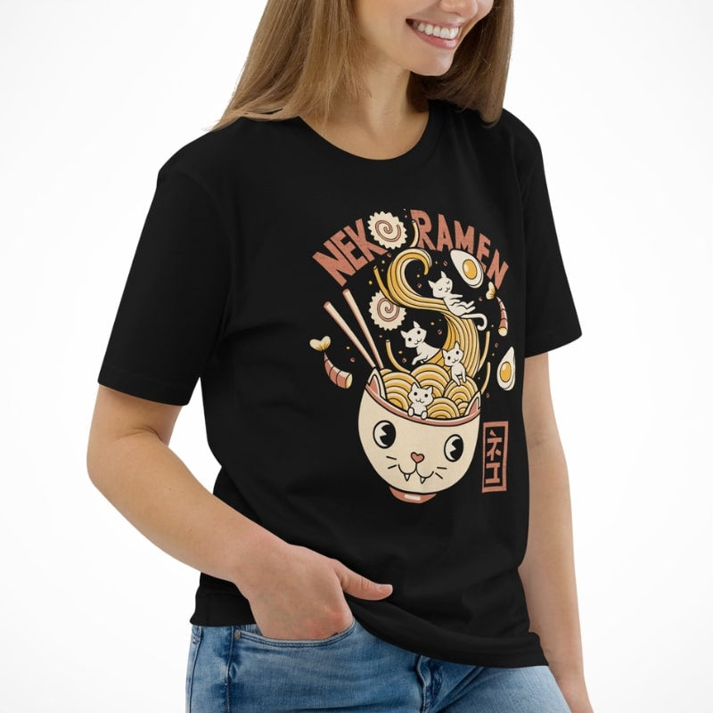 T-shirt Japonais Neko Ramen