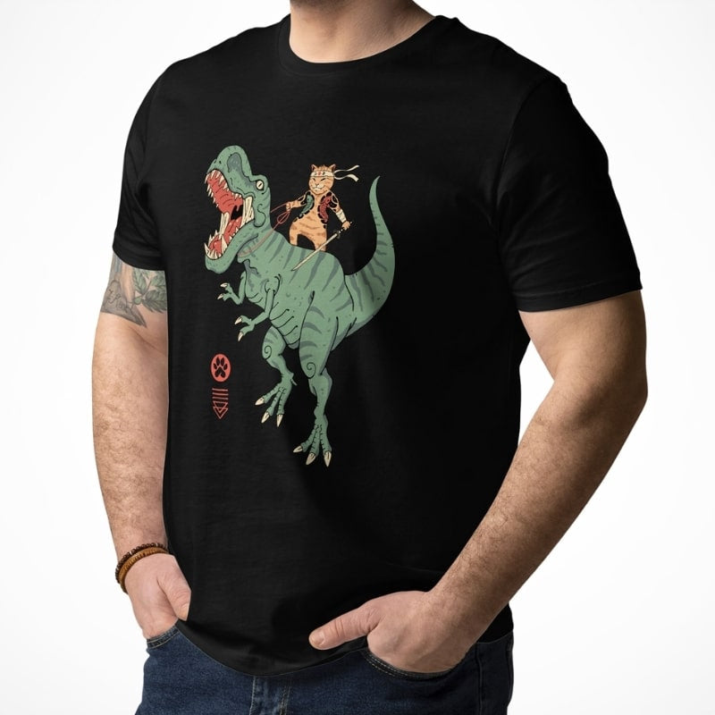 T-shirt Japonais Neko T-Rex