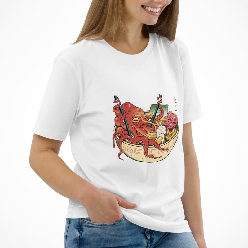 T-shirt Japonais Octopus Ramen