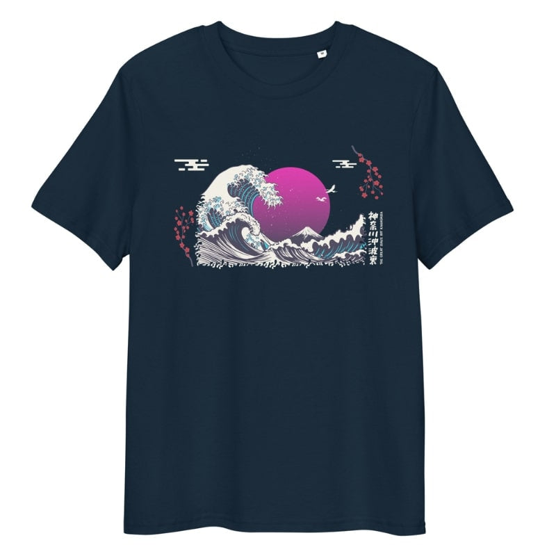 T-shirt Japonais Purple Wave - S