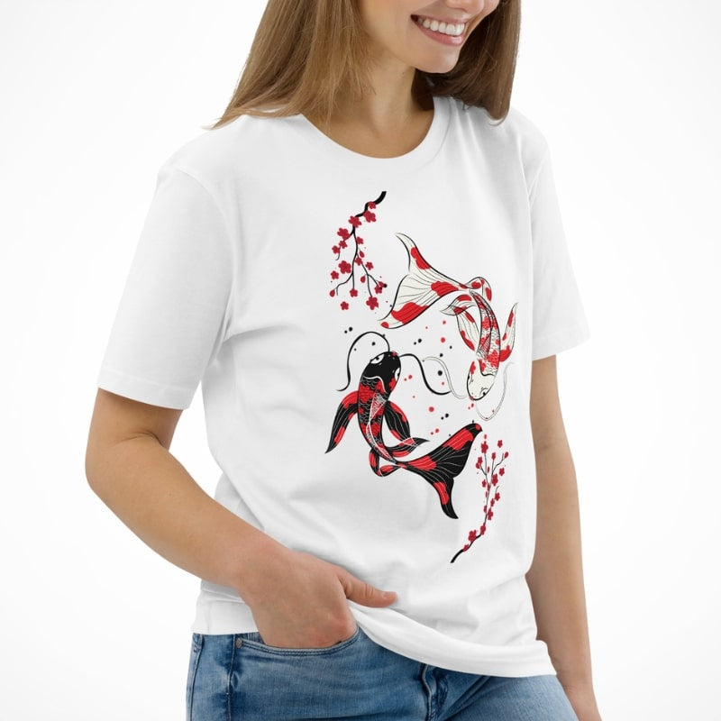 T-shirt Japonais Sakura Koï