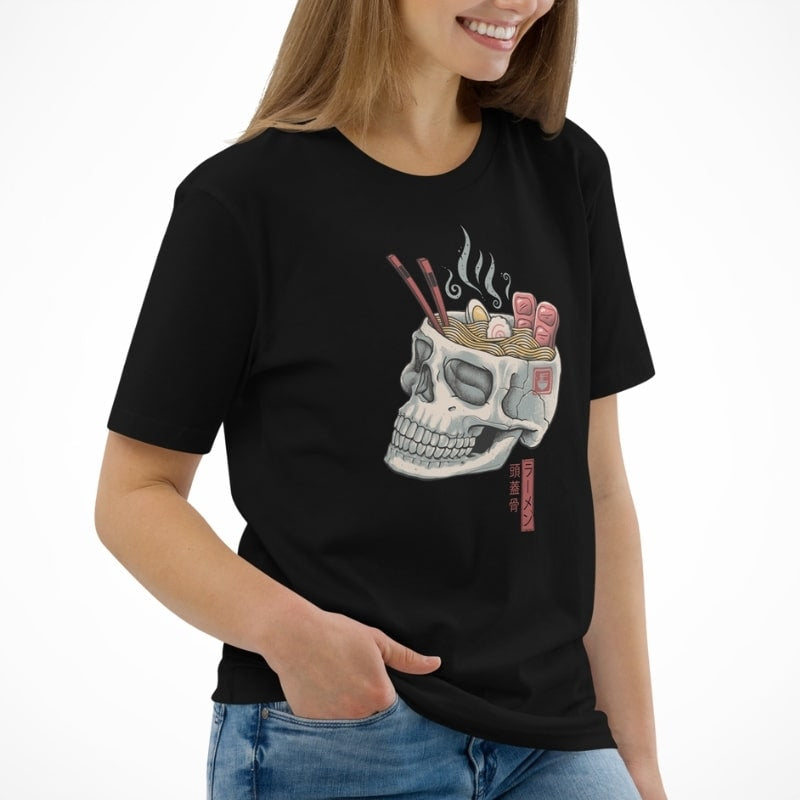 T-shirt Japonais Skull Ramen