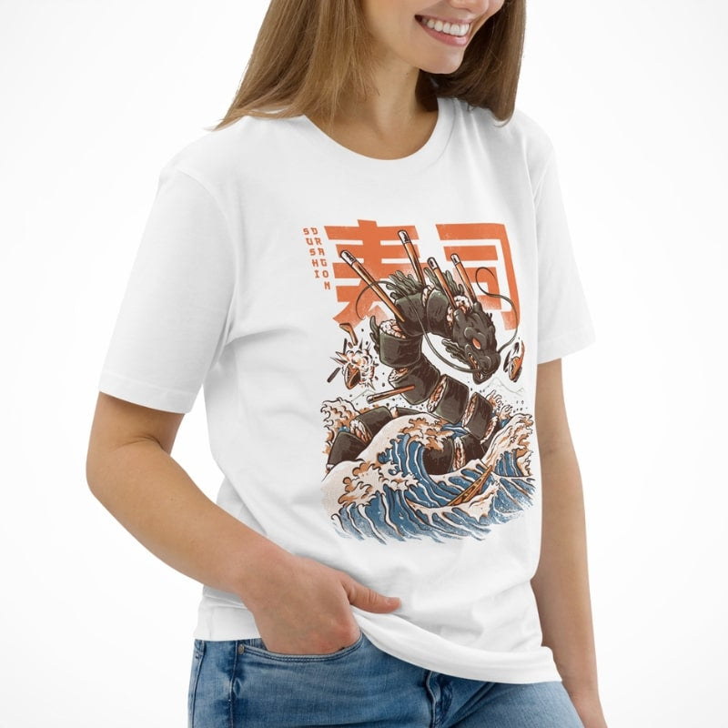 T-shirt Japonais Sushi Dragon