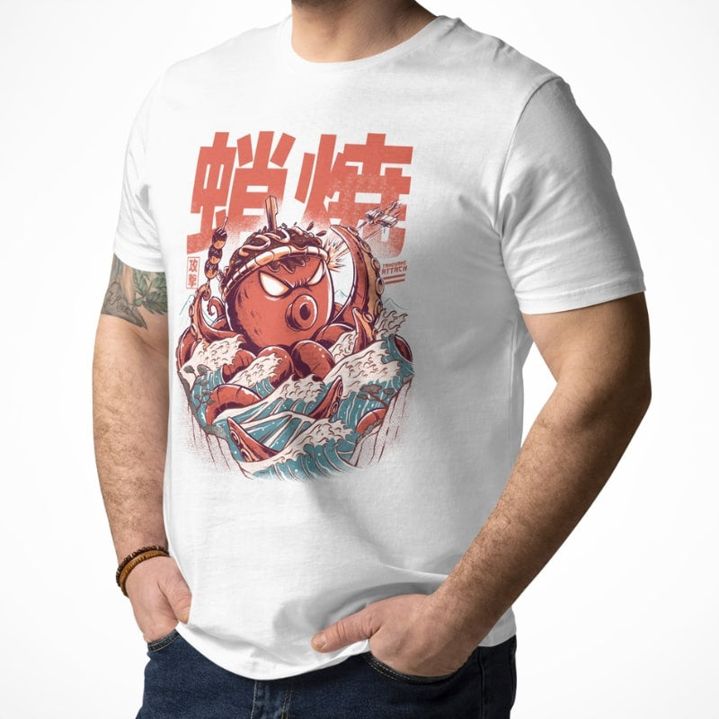 T-shirt Japonais Takoyaki Attack