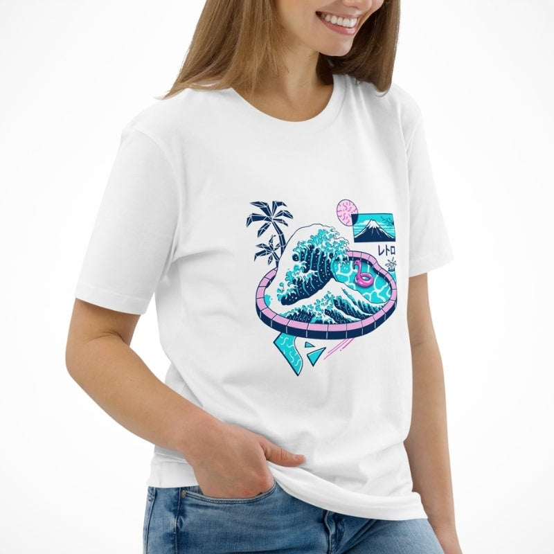 T-shirt Japonais The Great Pool of Kanagawa