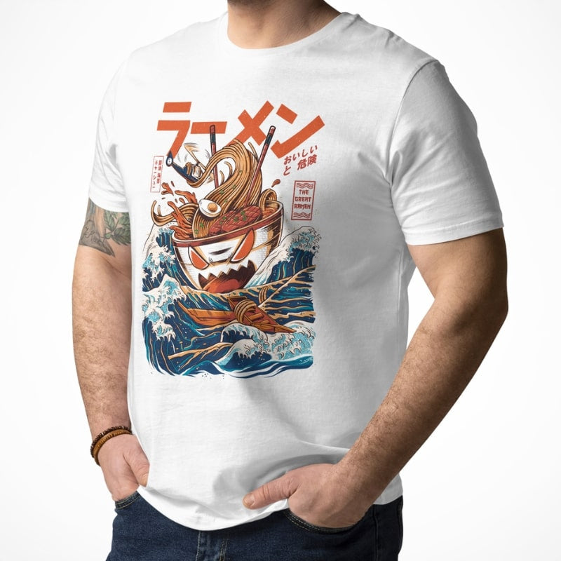 T-shirt Japonais The Great Ramen of Kanagawa