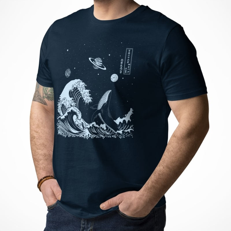 T-shirt Japonais The Great Universe