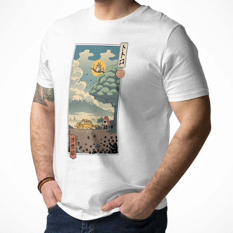 T-shirt Japonais Ukiyo-e Gardiens de la Forêt